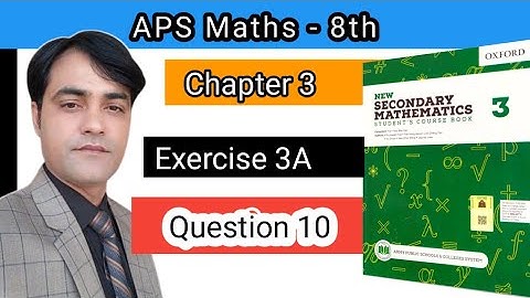 Exercise 3A, Q 10 I APS Math 8th II New Secondary Mathematics Book 3 I Volume and Surface of Pyramid