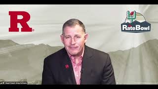 Greg Schiano reacts to Rutgers going to Rate Bowl