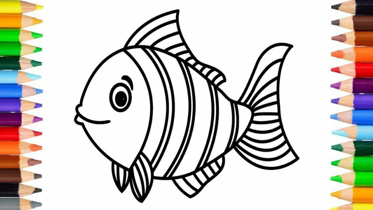 How To Draw Rainbow Fish drawing easy step by step part 226 YouTube