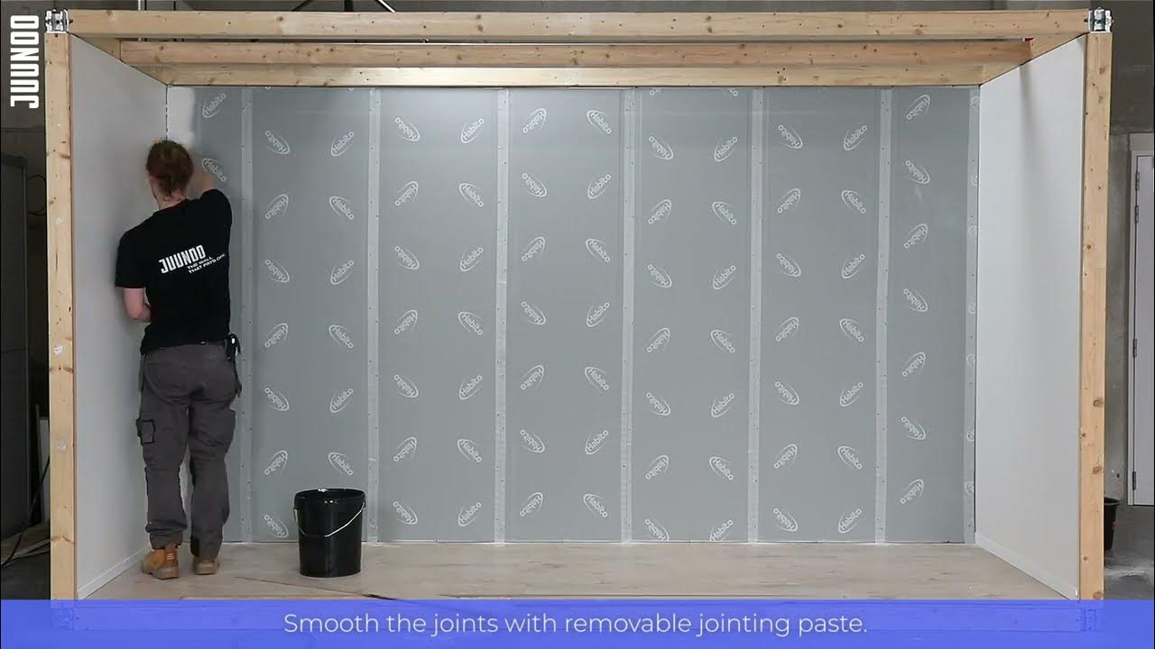 How to installing a circular Gyproc® wall (JUUNOO) YouTube