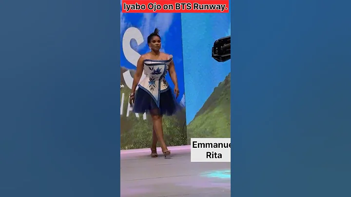 Iyabo Ojo looking stunning on BTS runway.