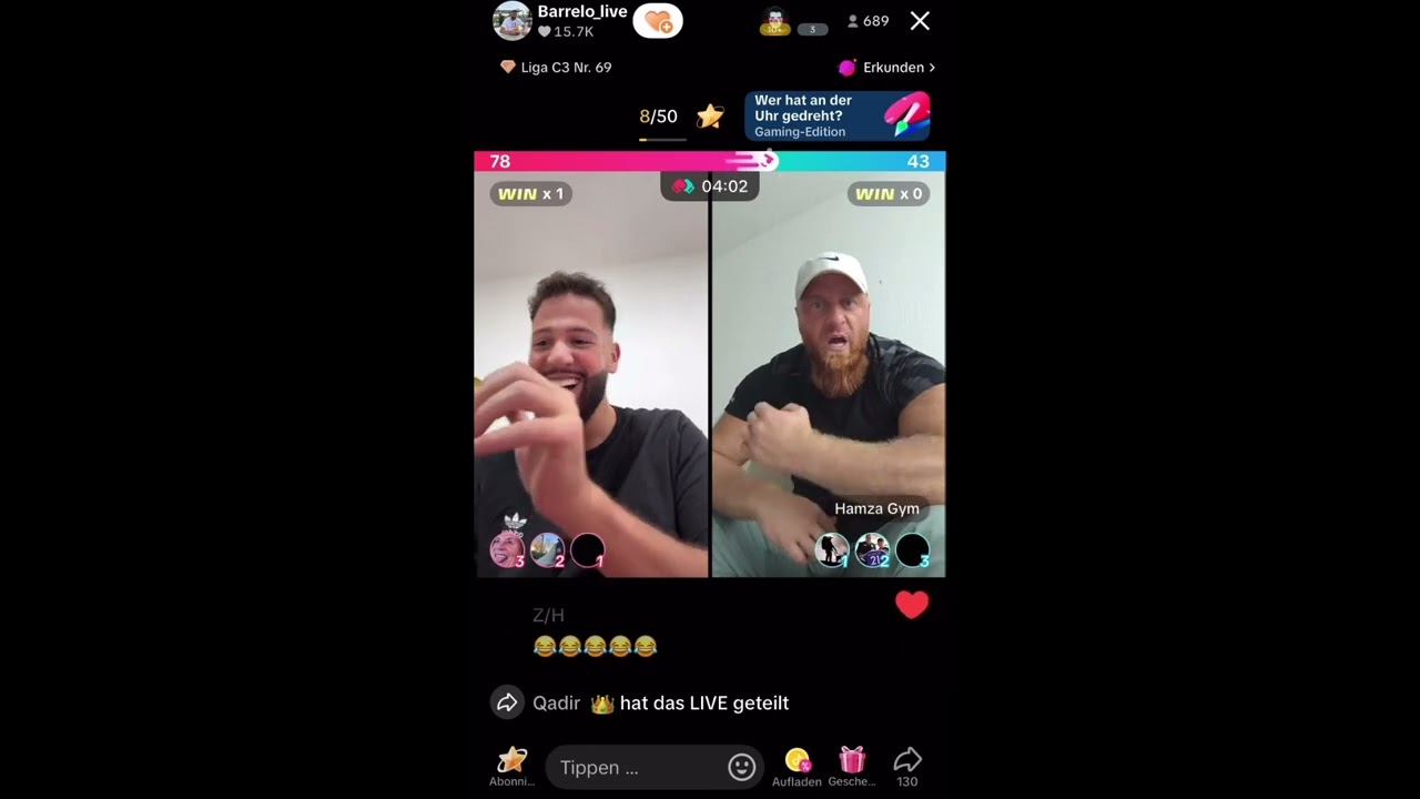 🚫 Barello Show mit Abu Hamza 🤯😂 #tiktok #live #barello #abuhamza #match
