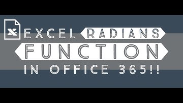 How to use Excel RADIANS Function in Office 365? GEEKEXCEL