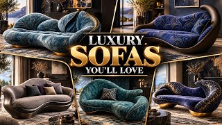 Top 15  Luxury Sofas You’ve Never Seen Before | Stunning Sofa Design ideas #sofa #furniture #decor