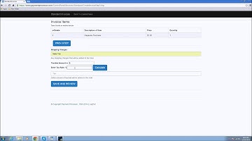 PaymentProcessor: Create Standard Invoice Tutorial Video
