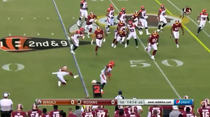 Joe Mixon stiff arming Josh Norman into next week