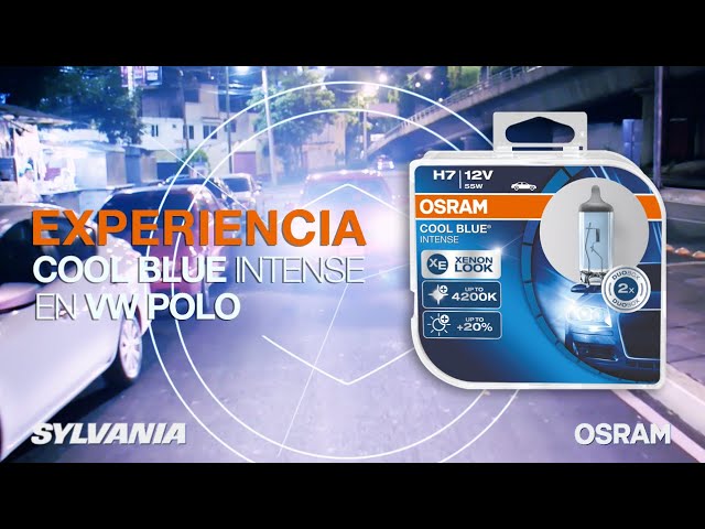 Experiencia de iluminación de focos OSRAM Cool Blue Intense en un  Volkswagen Polo #LosExpertosOSRAM 
