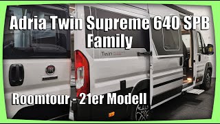 Adria Twin Supreme 640 SPB Family - Roomtour - 21er Modell - familientaugliches Alltagsfahrzeug
