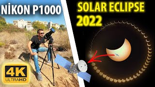 2022 Güneş Tutulması Türkiye - Solar Eclipse 2022 live  - Nikon p1000 Solar eclipse
