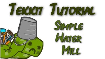 Tekkit - Simple Water Mill Tutorial