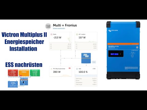 Victron Multiplus II Installation des ESS Systems / Pylontech Energiespeicher nachrüsten