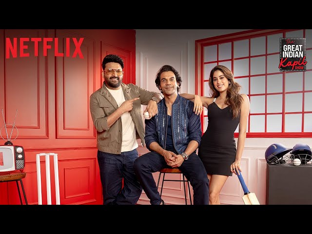 Mr. and Mrs. Mahi in the House | Janhvi, Rajkummar | The Great Indian Kapil Show | Netflix class=