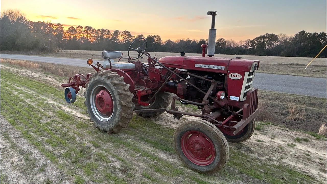 Farmall 140 Chisel Plowing  