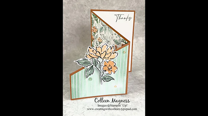 Sneak Peek - Hand Penned Tri-Fold Angle Card