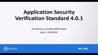 From the OWASP Top Ten(s) to the OWASP ASVS - Jim Manico screenshot 4