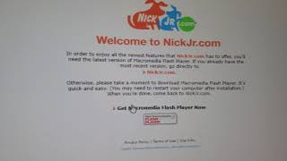 What happens when you try to go to the 2008 Nick Jr. website on the Wayback Machine?