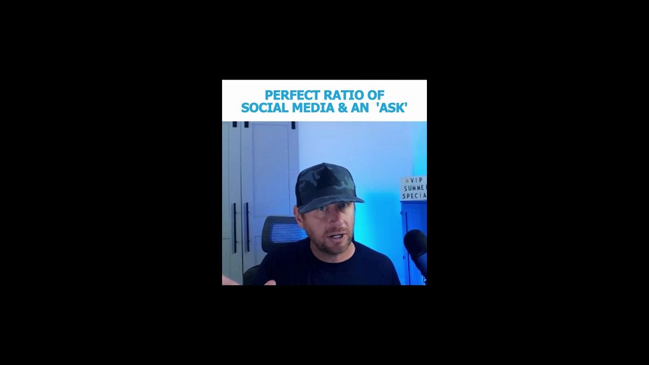 Perfect Ratio of Social Media and an  'Ask'