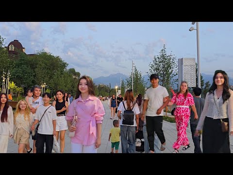Город Алматы, Казахстан, озеро Сайран, прогулка в летний вечер #walkingtour