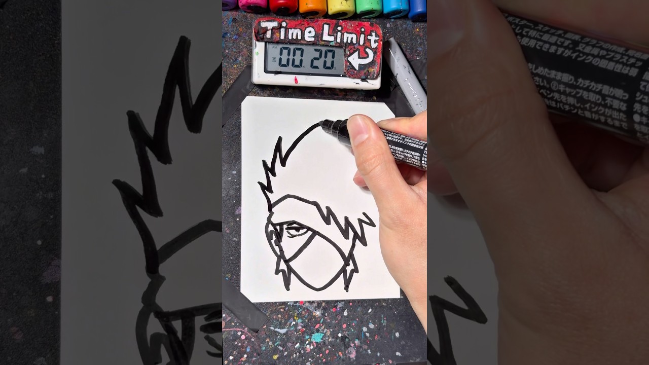 Drawing KAKASHI in 40Sec