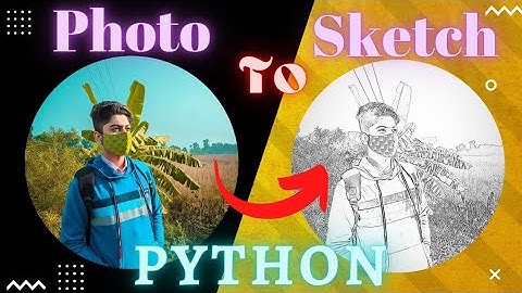 Photo to Sketch converter using Python