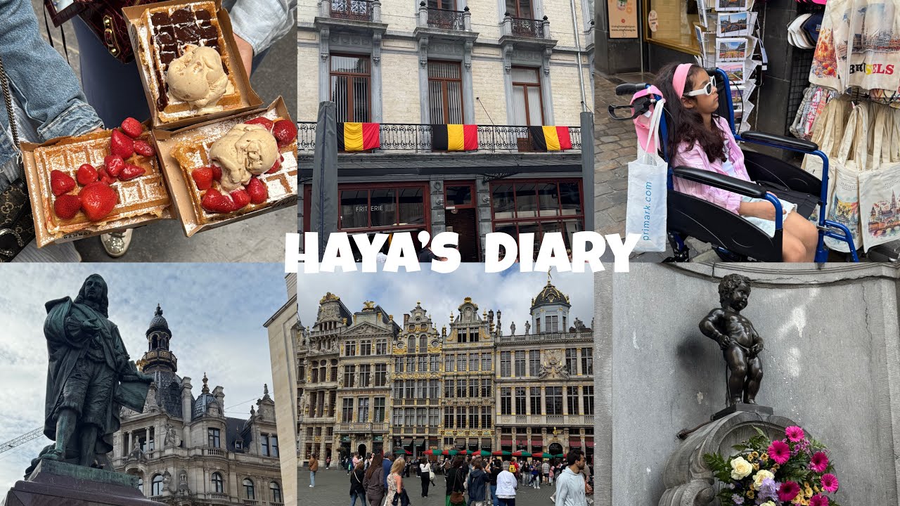 سفرة عائلية يومين في بلجيكا عاصمة الالماس 💎 💍أنتويرب و بروسل 🇧🇪😍اكبر ساحة في بروسل اشهر محل وافل 🧇🍓 