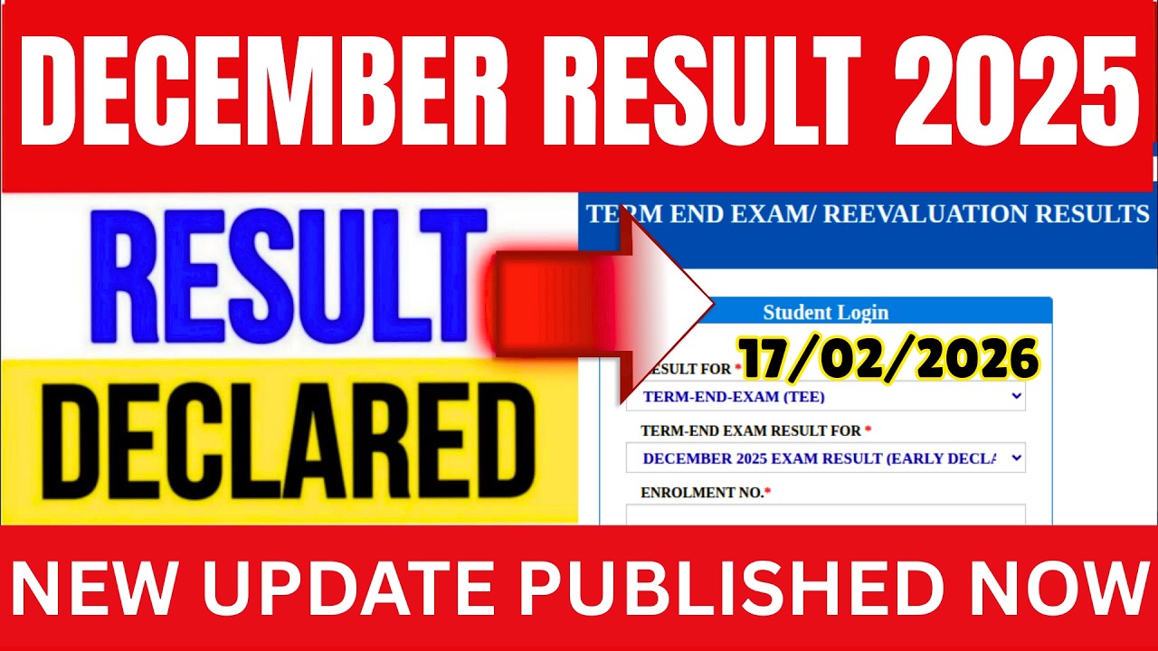IGNOU Dec 2025 Exam Result Published Today | IGNOU Dec 2025 Result New Update | IGNOU Dec Result Out