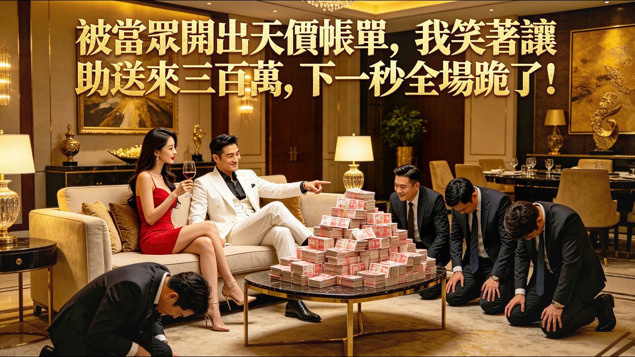被當眾開出天價帳單,我笑著讓助理送來三百萬,下一秒全場跪了!