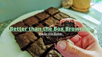 Better than the Box Brownies I DIY BROWNIE MIX NO MIXER NEEDED