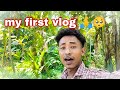 My first vlog    my first on youtube and face reveal 