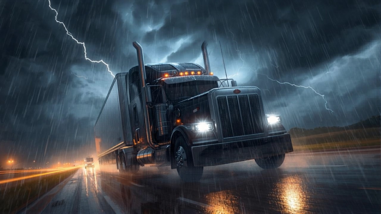 TEMPESTADE FEROZ! Conseguirei Chegar ao Destino? 🌩️ | American Truck Simulator
