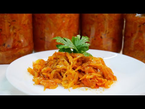 Тушёная КАПУСТА на зиму. Для пирогов и на гарнир.