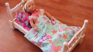 DIY How to Make 18' Doll Bedding