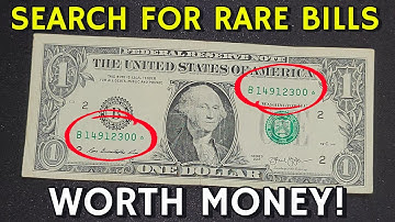 $1-sterrenbiljet GEVONDEN 💵 Bankriem zoeken naar bankbiljetten ter waarde van geld