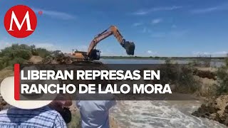 Liberan dos represas en el rancho de Lalo Mora en Nuevo León