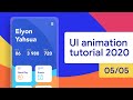 Beautiful UI Animation Aftereffects Tutorial 2020 || UI Design Course || Game UI 05/05
