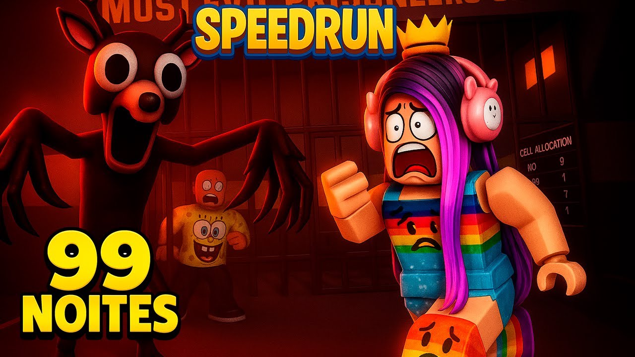 SPEED  RUN FROM 99 NIGHTS! (SCARY OBBY) roblox