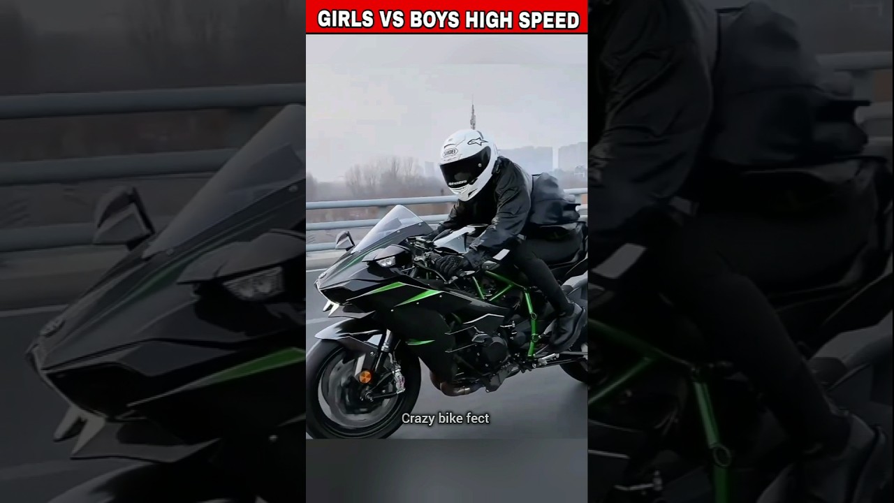 GIRLS VS BOYS 😎 HIGHSPEED BIKE RIDING COMPETITION 