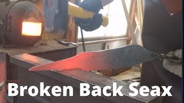Hand Forged Broken Back Seax. Pt. 1