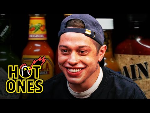 Pete Davidson Drips With Sweat While Eating Spicy Wings | Hot Ones