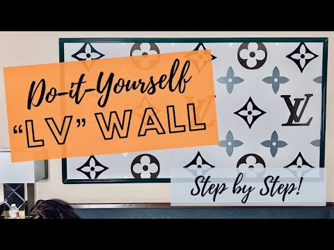 DIY Louis Vuitton Wall (Art) Home Decor * Cricut Vinyl Project 