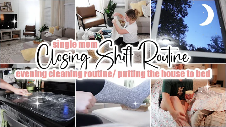 🌙 CLOSING SHIFT ROUTINE // night time reset / evening cleaning motivation // after dark