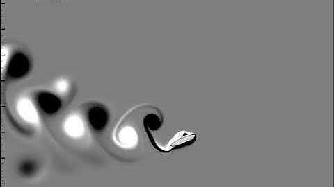 Deflected and reversed Karman vortex street