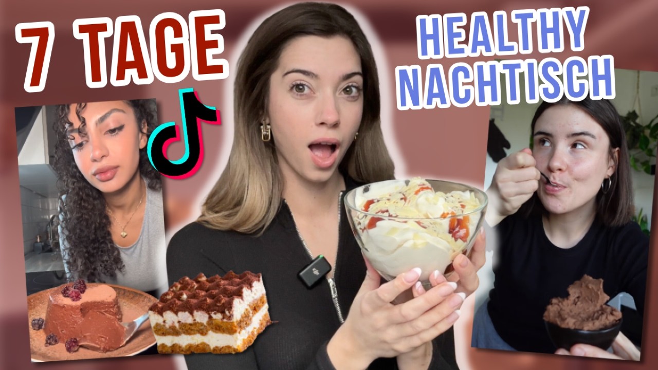 1 Woche HEALTHY DESSERT Rezepte testen bis eins gut schmeckt.. (es war schwierig)