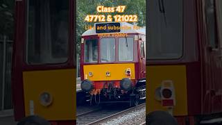 47712 Lady Diana Spencer & 121022 FLORA on 5Z21 Crewe to Southall (LSL) #trainspotting #bubblecar