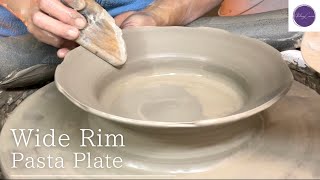 Throwing a Wide Rim Pasta Plate on the Pottery Wheel