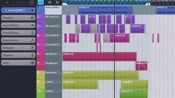 Soundscape design on iPad using MiRack, AudioBus, Cubasis