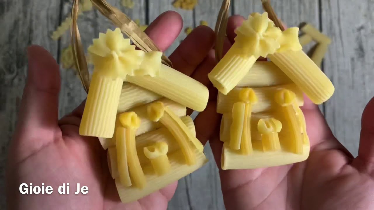 Tutorial - Come creare un presepe con la pasta - YouTube