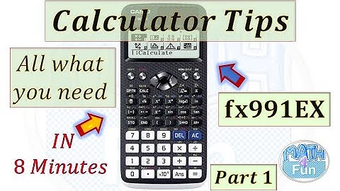 Casio Calculator FX 991 Ex: Complete Functions Overview| Part 1 #emsat_math #casio