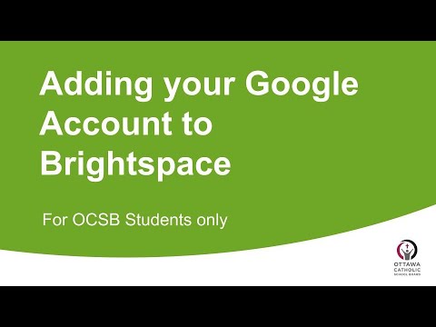 OCSB Google Account to D2L