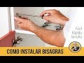 Cómo instalar y regular bisagras de cazoleta